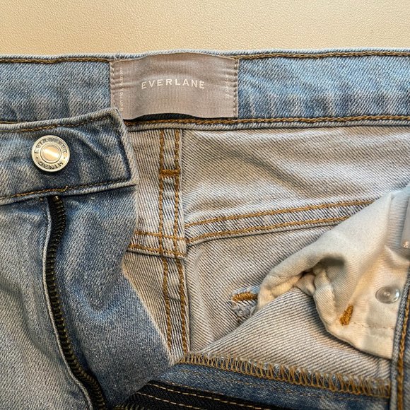 Everlane Kick Crop Jeans LIGHT BLUE Size 30 - good used condition - Picture 11 of 12